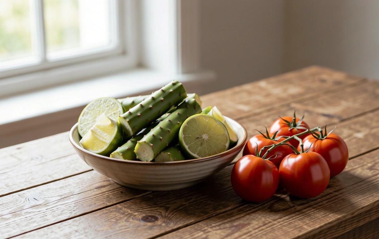 Ingredientes frescos para una nutrición balanceada