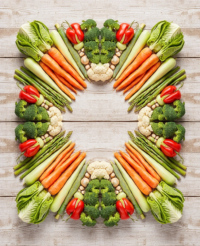 Nutrición y vegetales frescos